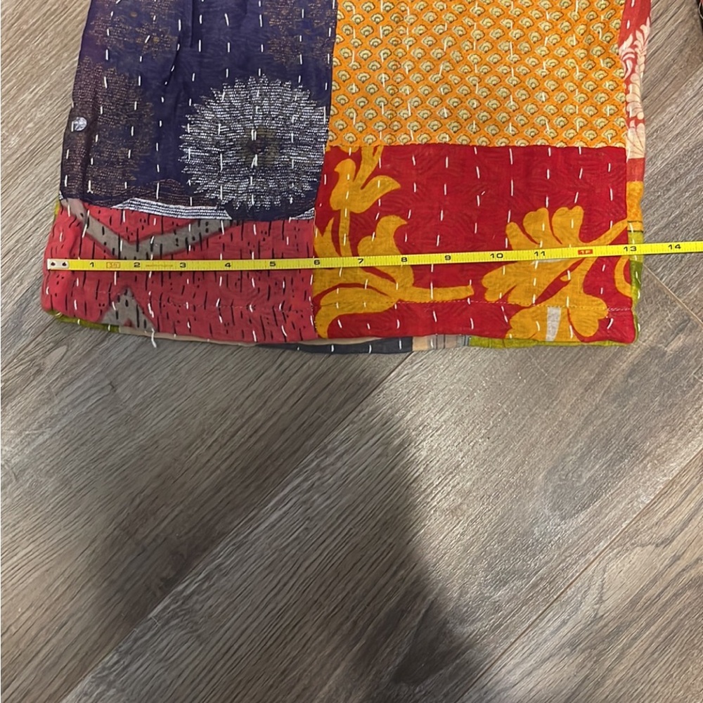 Colorful Patchwork Wide Leg Pants - Picture 3 of 3